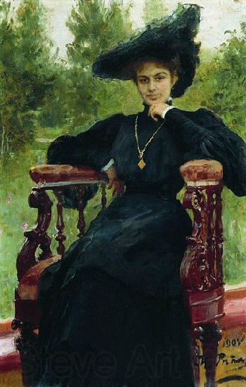 Ilya Yefimovich Repin Portrait of actress Maria Fyodorovna Andreyeva Norge oil painting art
